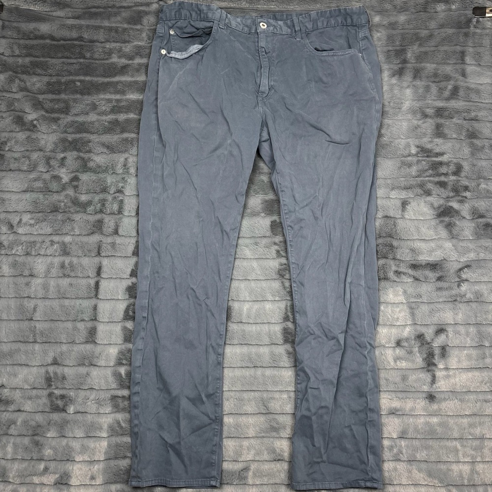 Bonobos Mens Chinos Pants 40x32 Blue Gray Stretch Cotton Made in USA Five Pocket